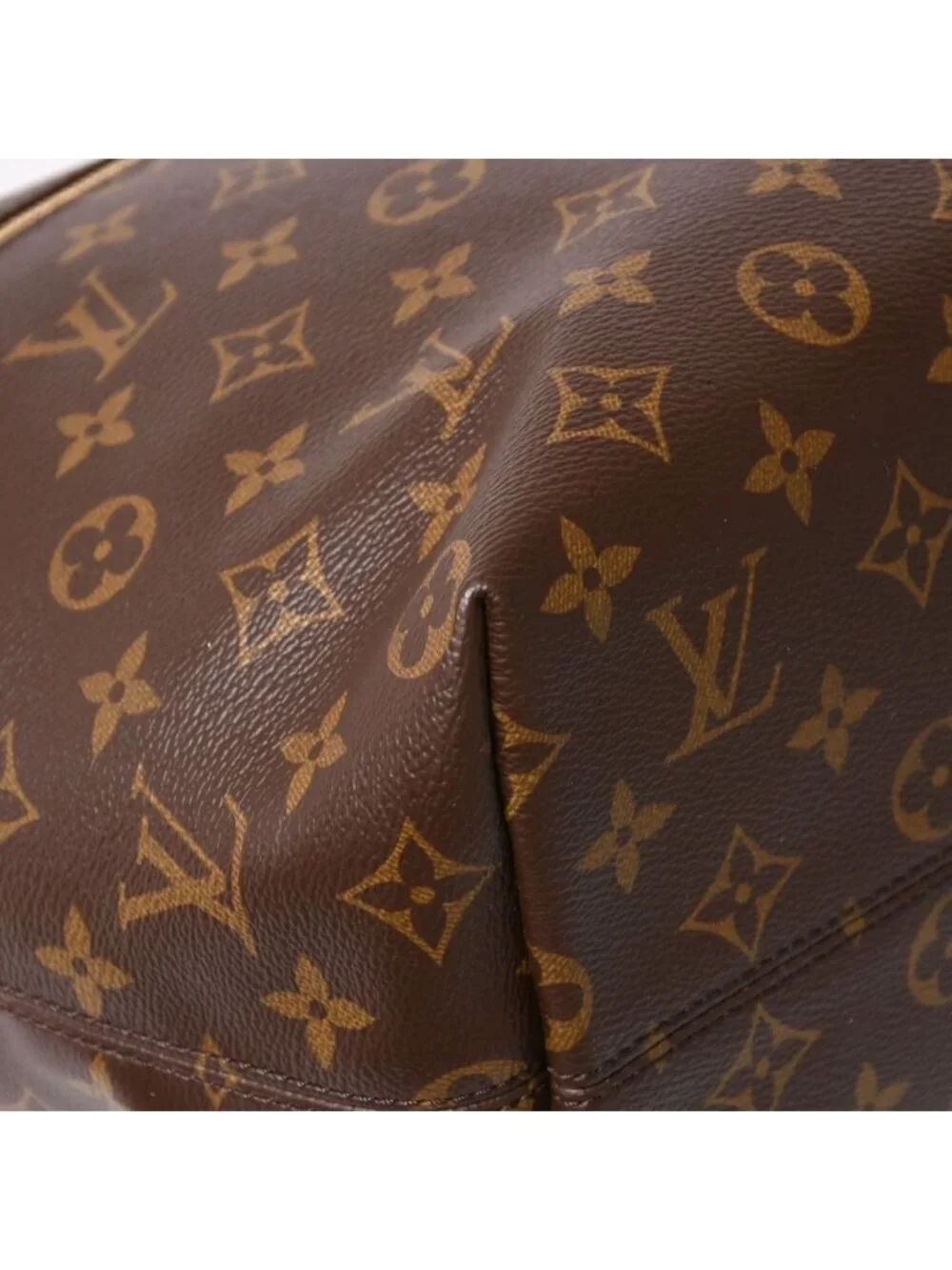 Louis Vuitton Iena MM Tote Bag Monogram Brown Gold